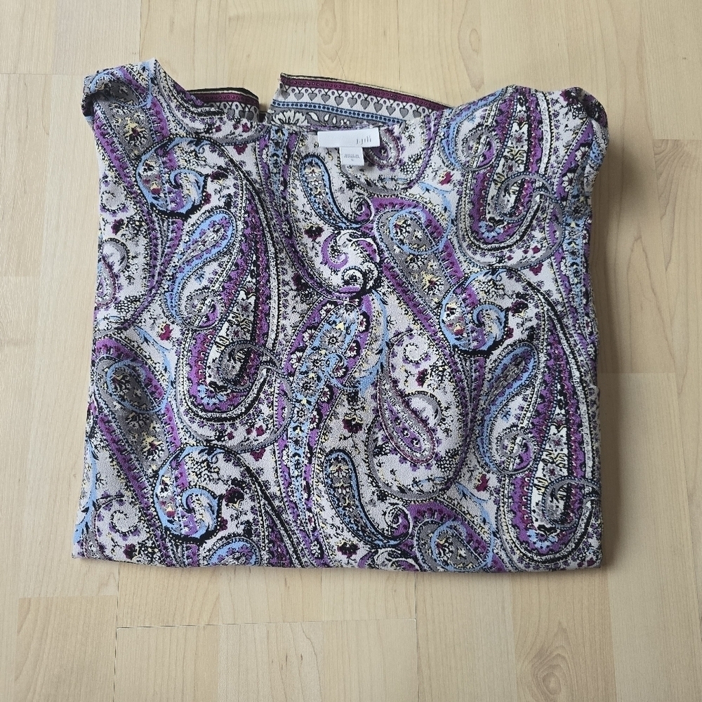 J. Jill Paisley Top Size Small